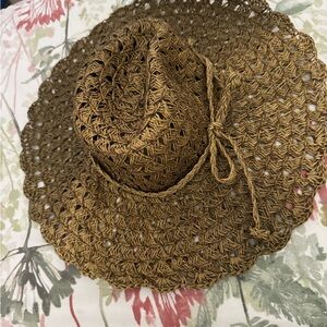 LAST CALL!!🗣️ mark. Brown Woven Hat with Wide Brim